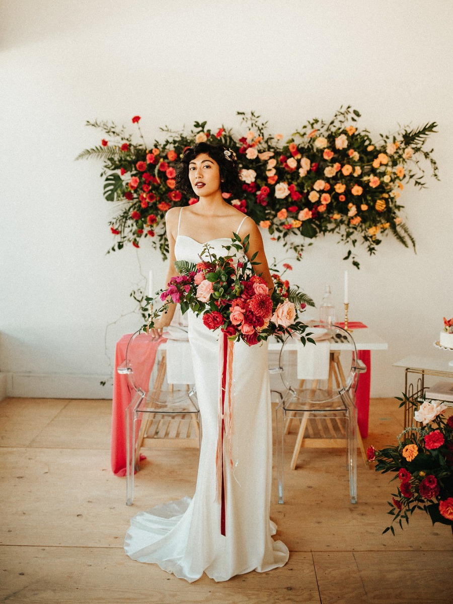 Modern Tropical Infused Wedding Inspiration with Amazing Florals