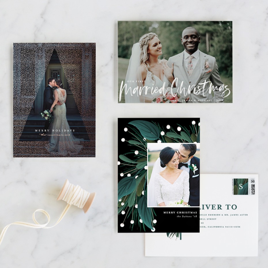 Wedding Holiday Cards from Minted