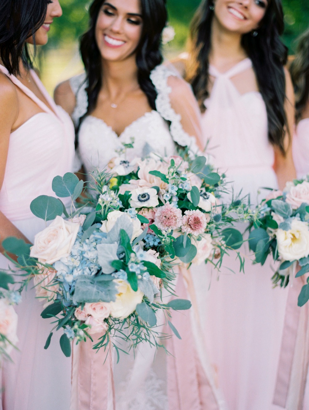 Wedding bouquets for the bride and bridesmaids