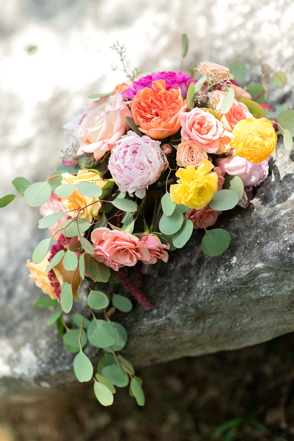 bright color wedding bouquet