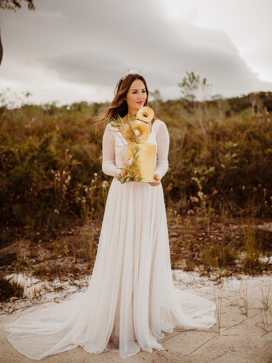 How to Design a Boho Beach Wedding Around One Bold Color