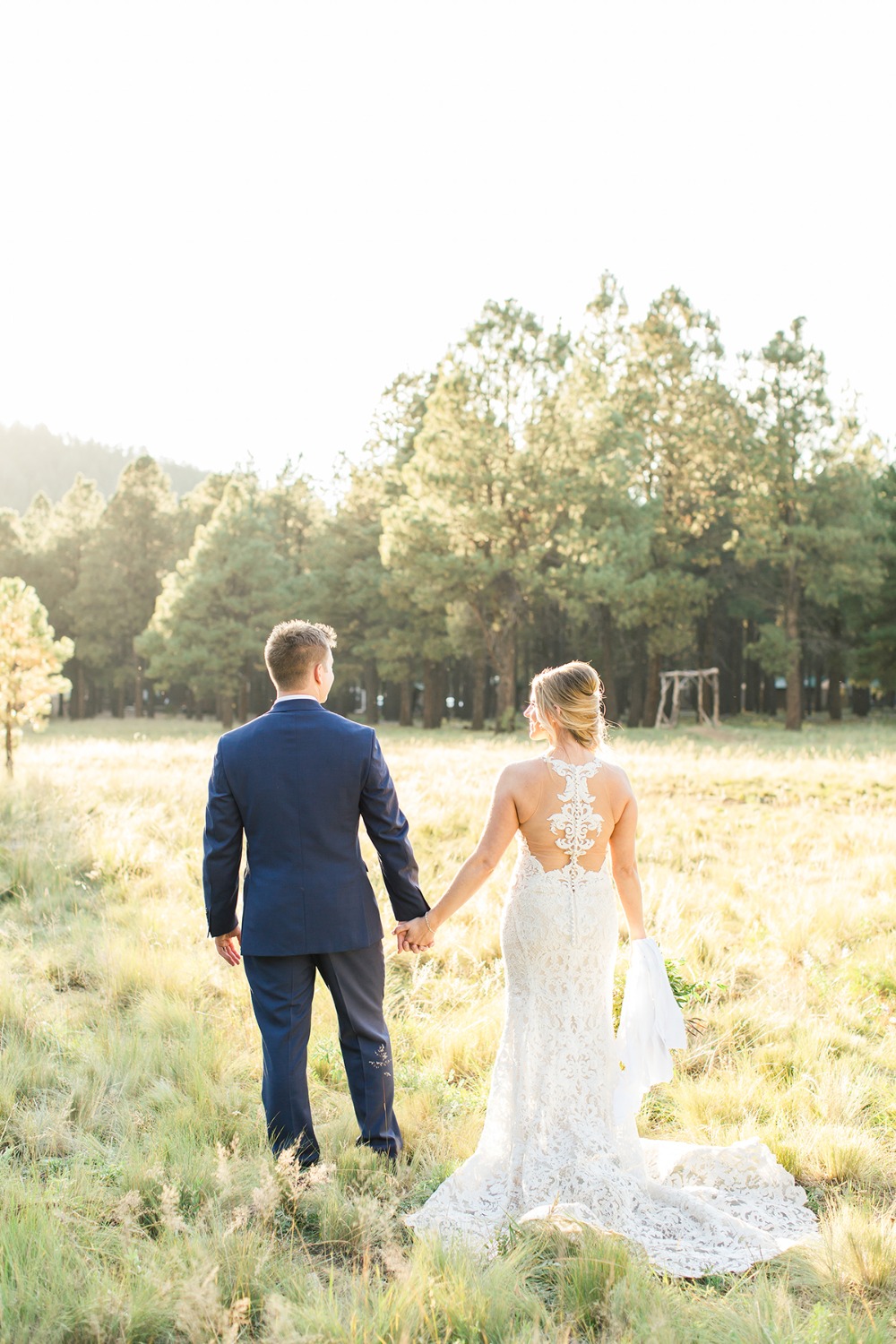 Beautiful Arizona pines wedding