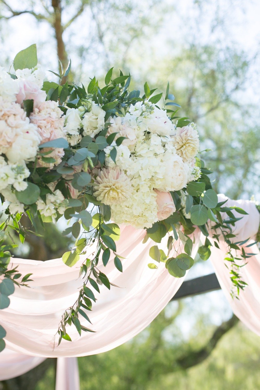 pink and white floral decor