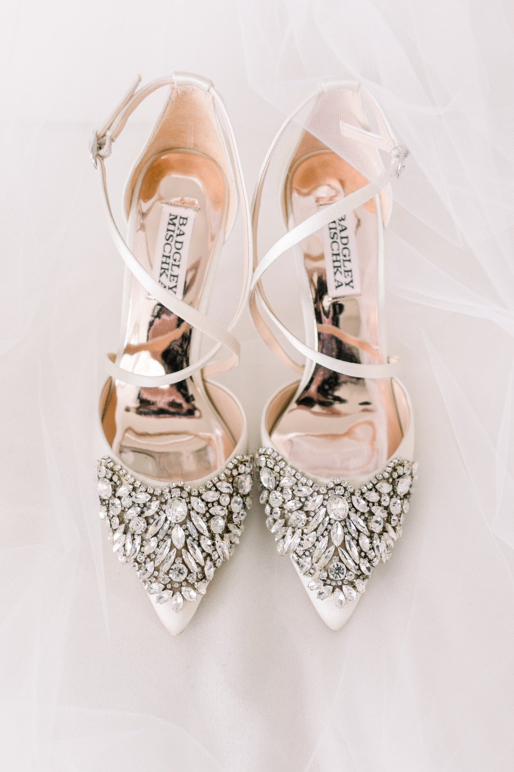 Sparkle! Badgley Mischka wedding heels