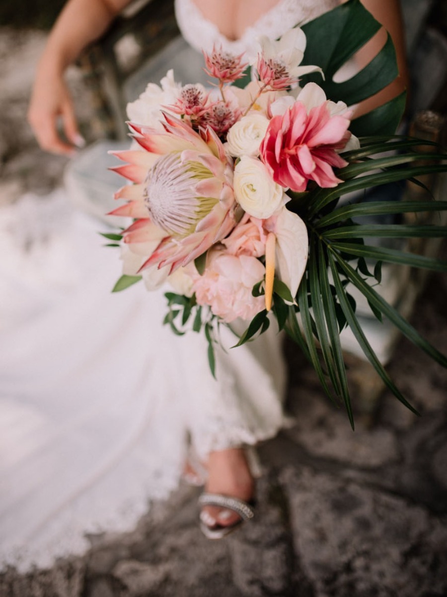 Protea Filled Miami Wedding