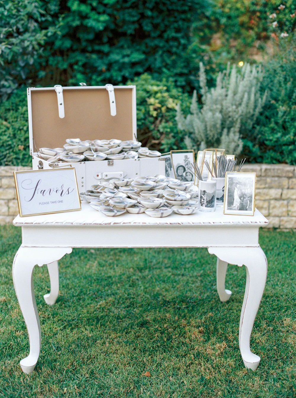 wedding favors table
