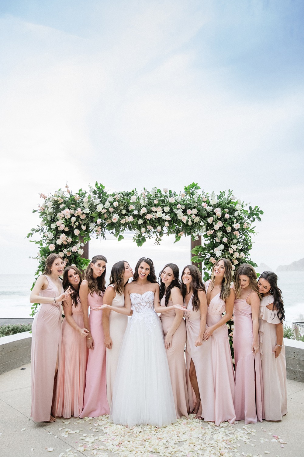 A Chic Black and Pink Wedding in Cabo