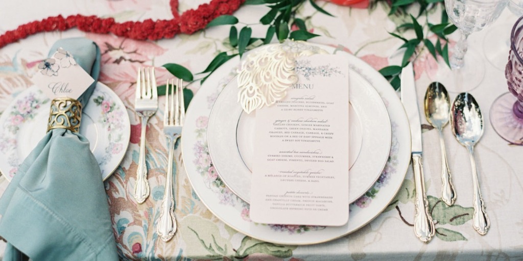 Art Nouveau Inspired Vintage Glam Bridal Luncheon