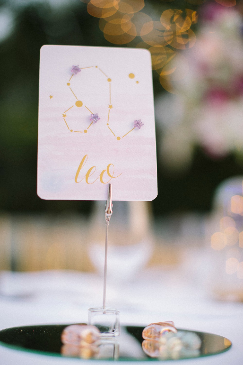 Celestial wedding table name