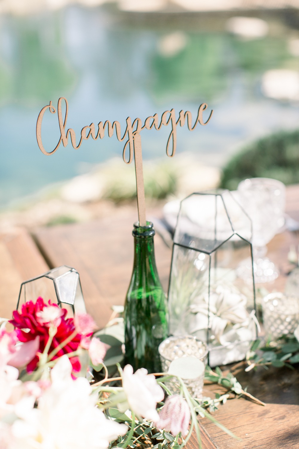 Table name idea for a boozy wedding