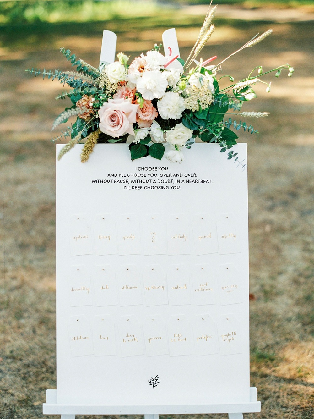 Seating chart for guests