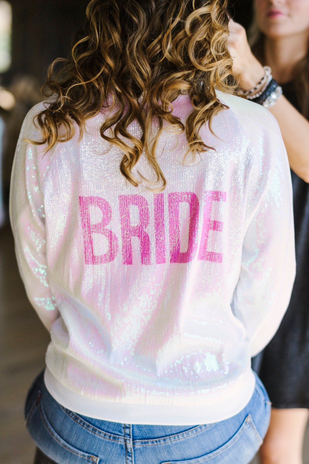 Hayley Paige bride jacket