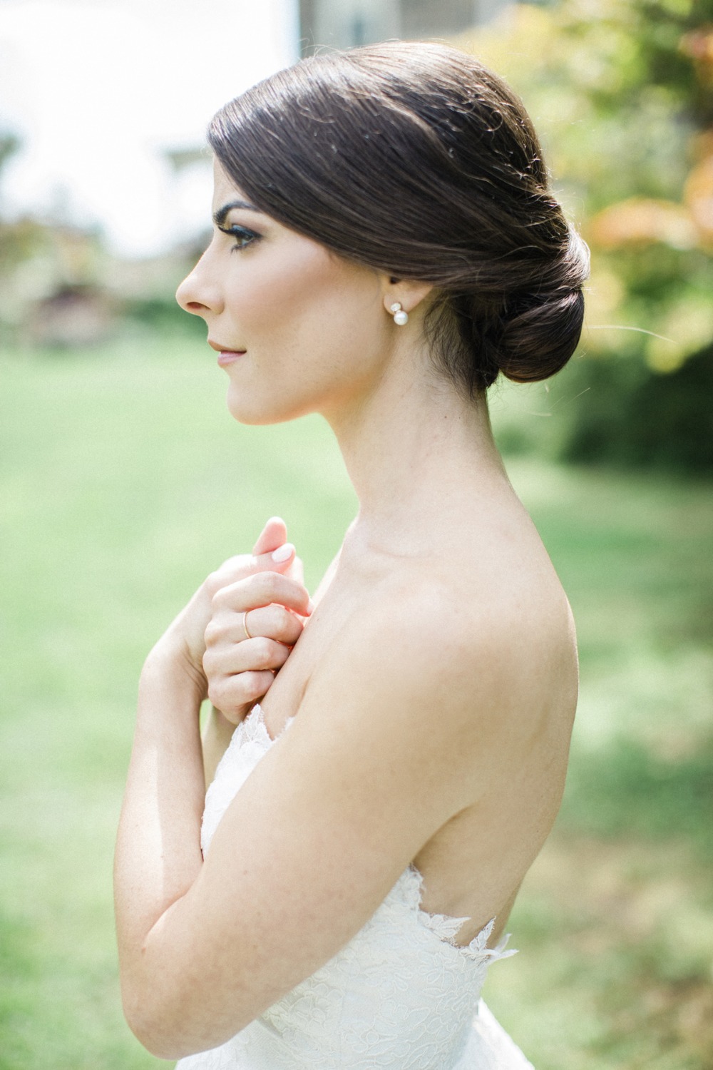 simple and chic wedding hair updo