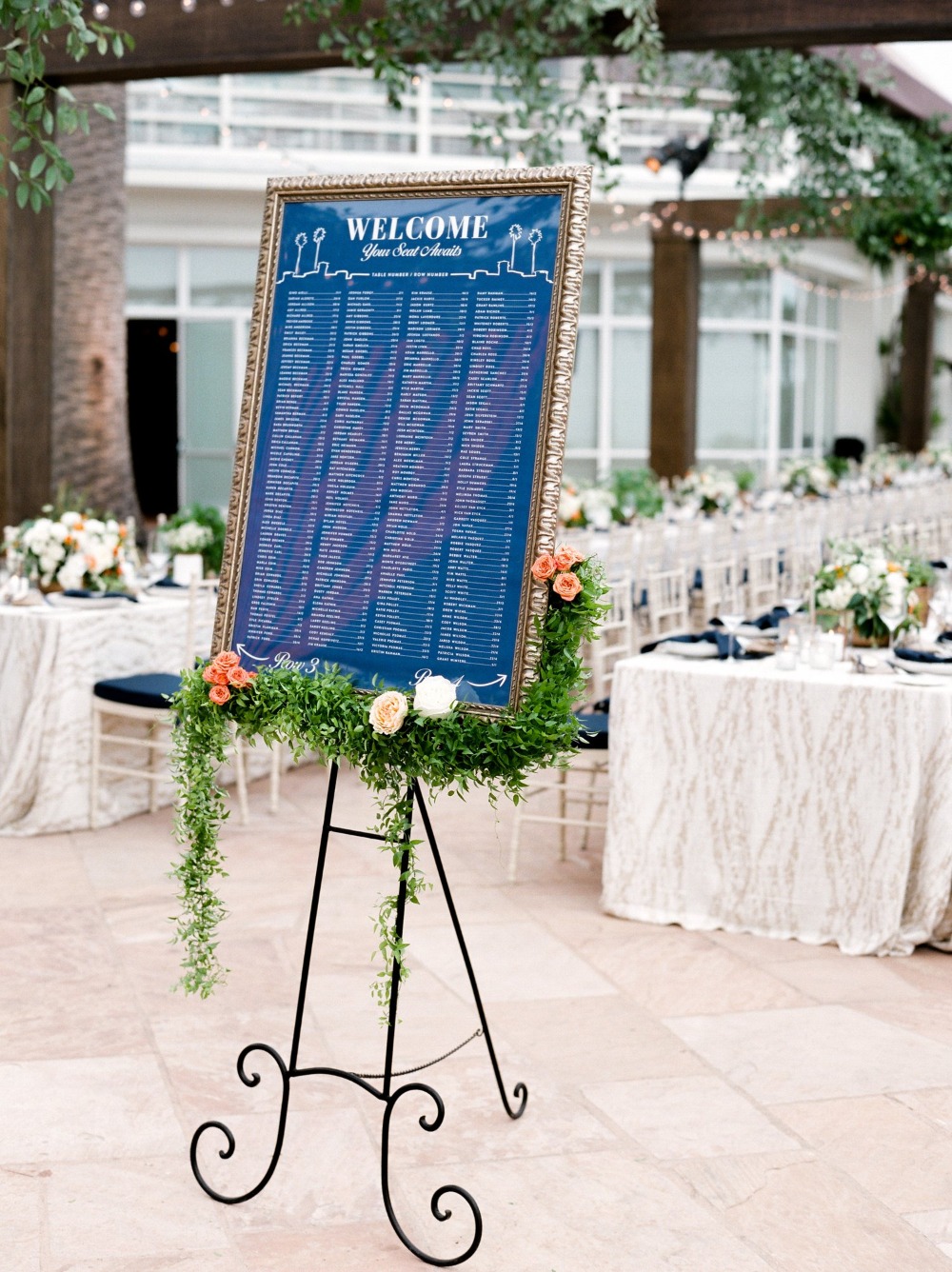 Reception seating chart