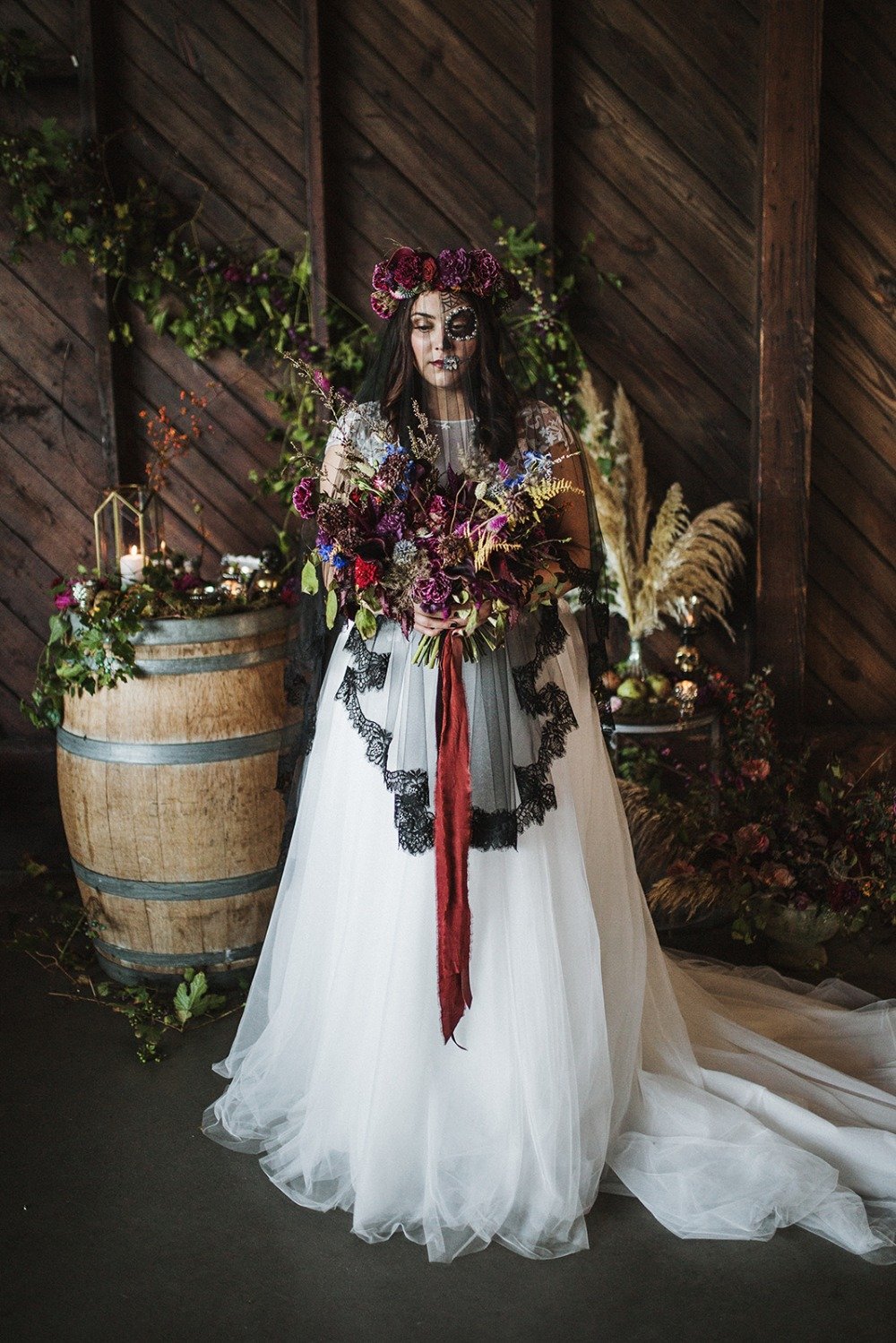 A Day Of The Dead Wedding Inspiration