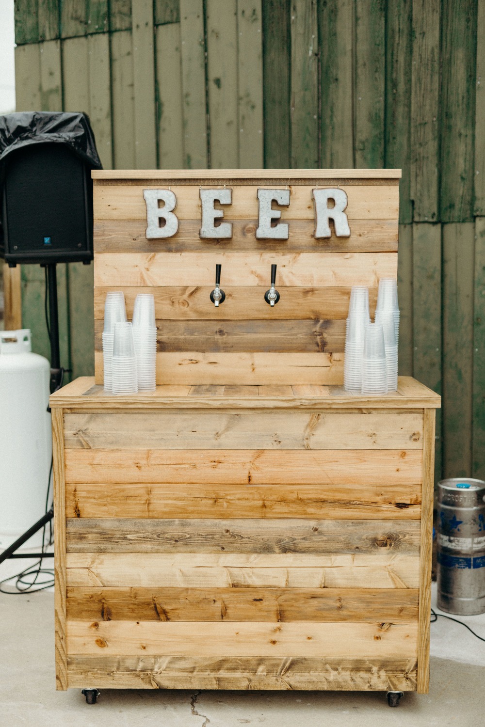 Beer station for a wedding