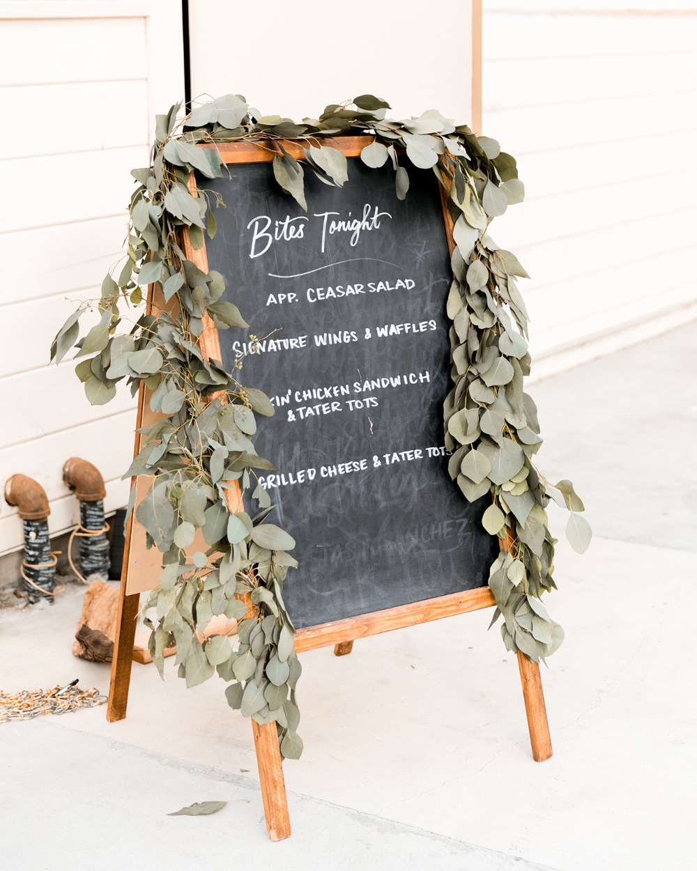 wedding chalkboard menu