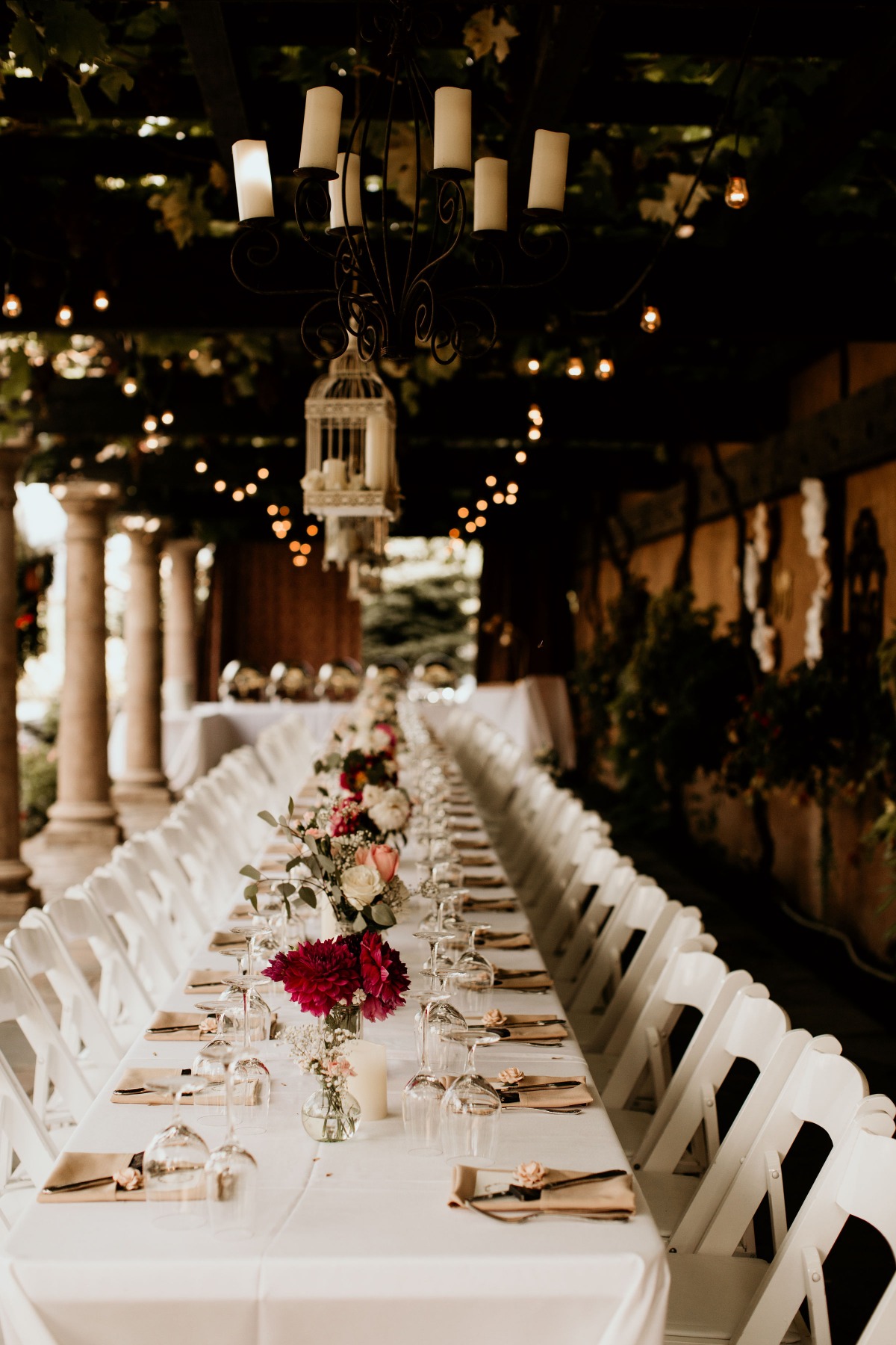 winery wedding reception