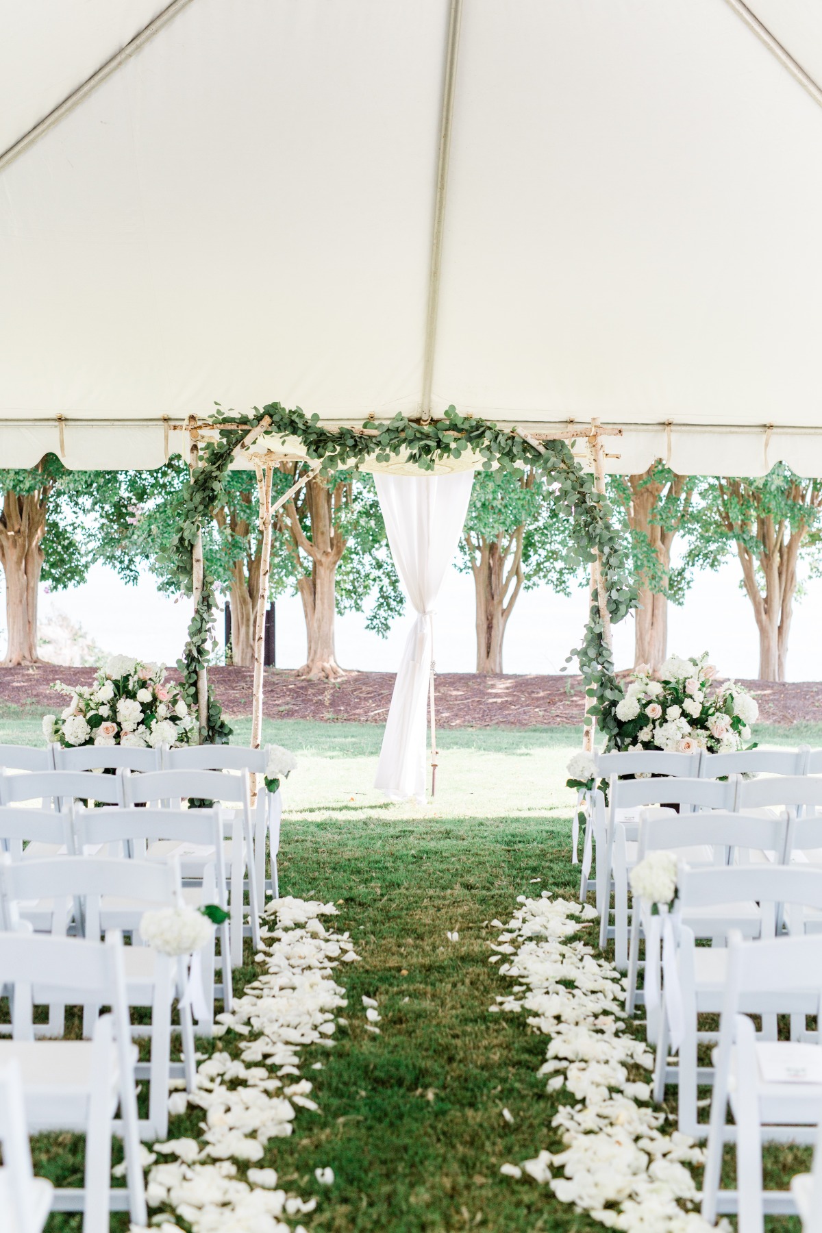 Greenery wedding arbor