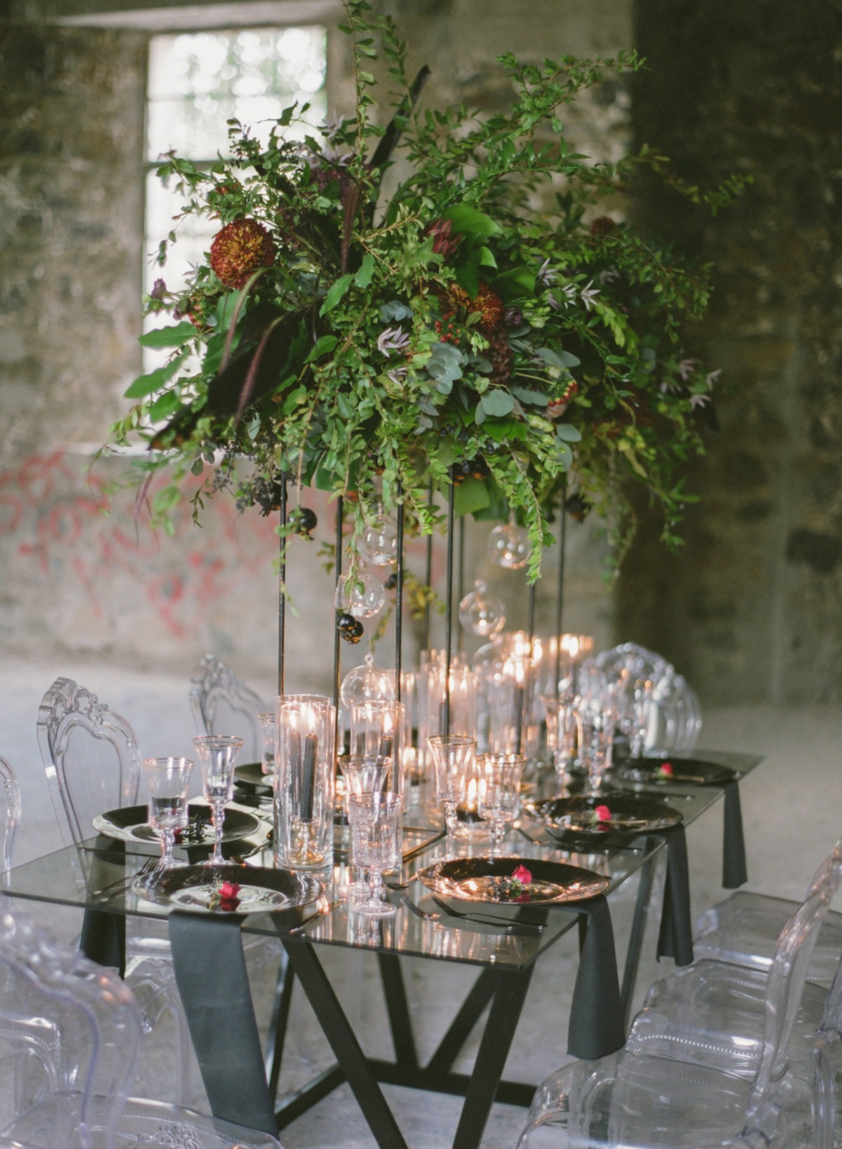 floating floral table halo