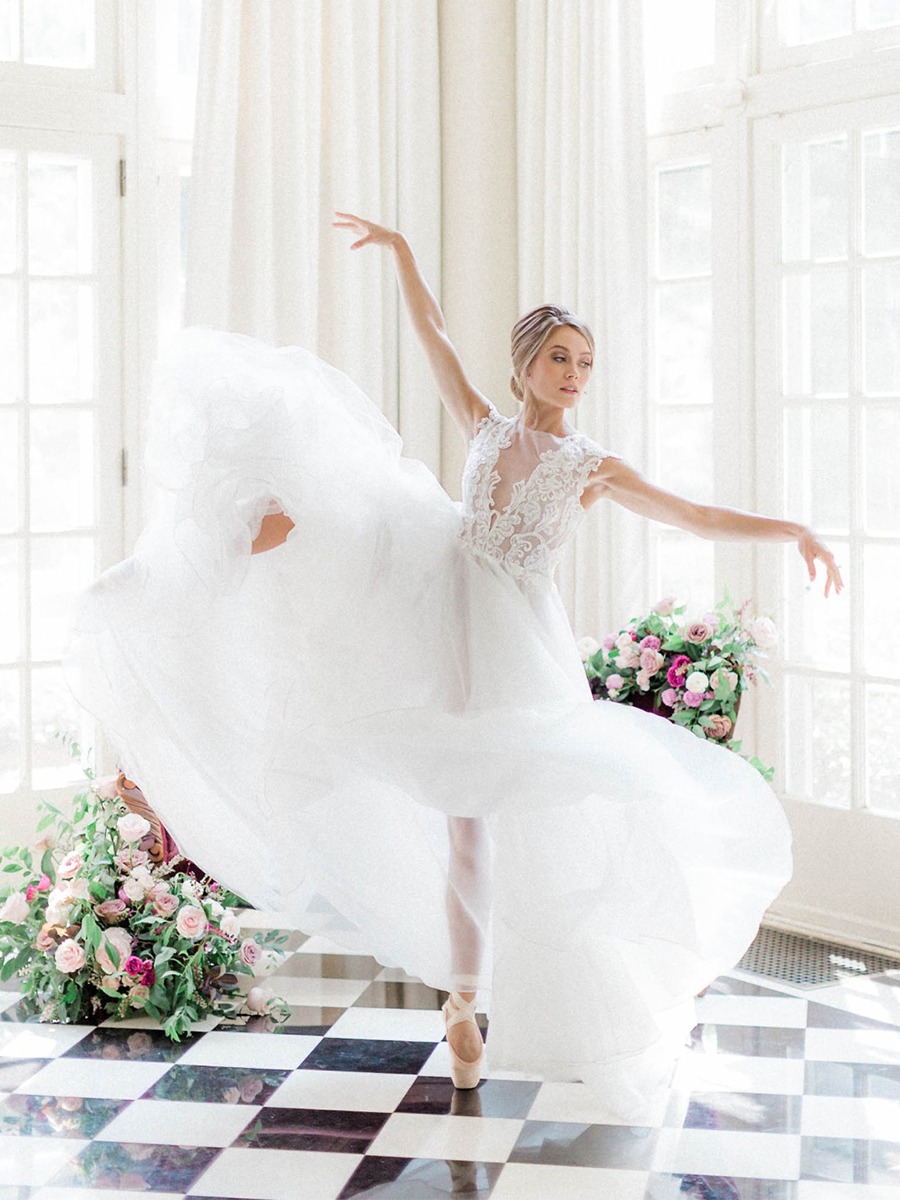 Ballet Inspired Ideas For Your Springtime Wedding