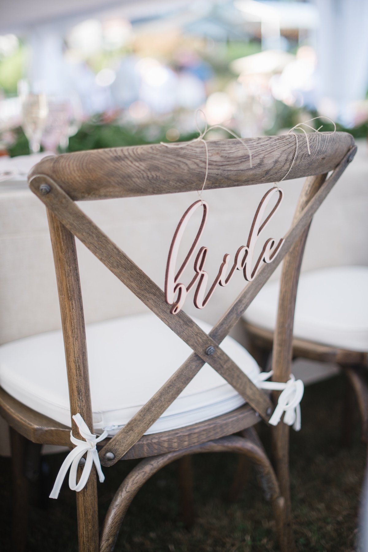 Bride chair sign