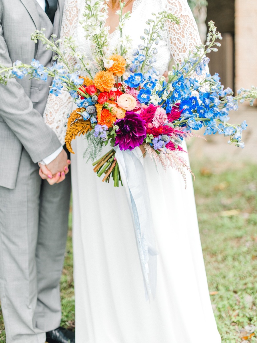 How to Style Your Wedding with Bright Pops of Color