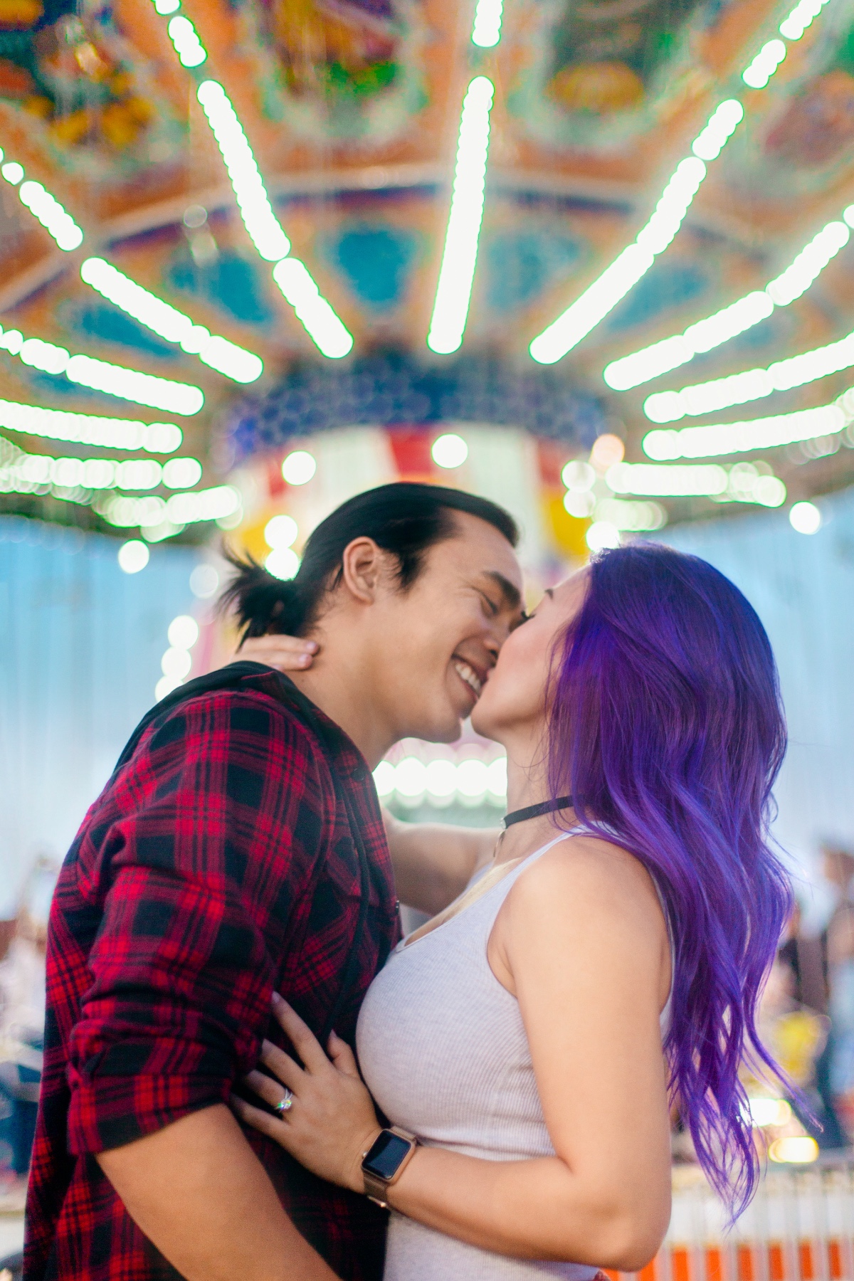 Engagement shoot at the county fair