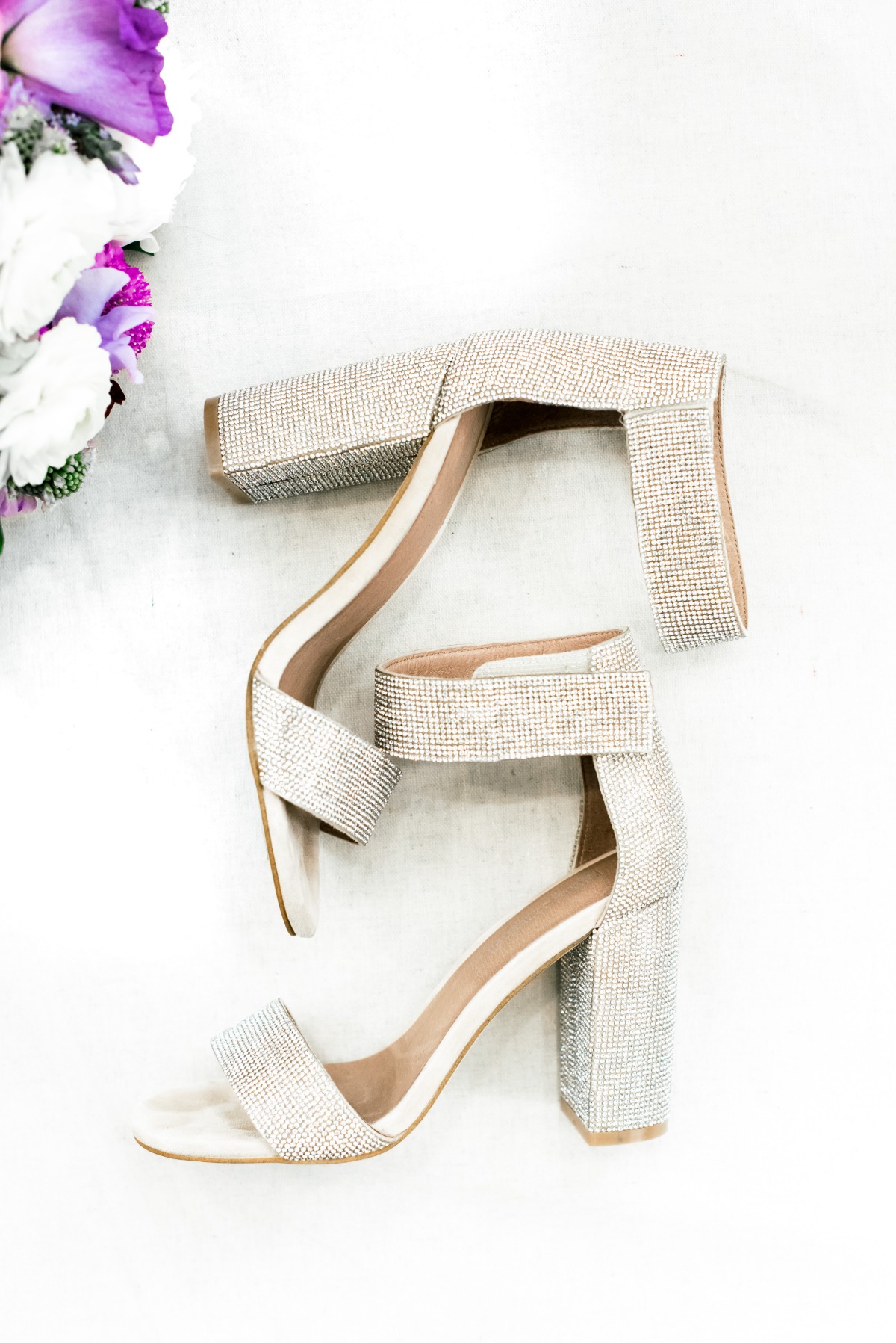 Studded wedding heels