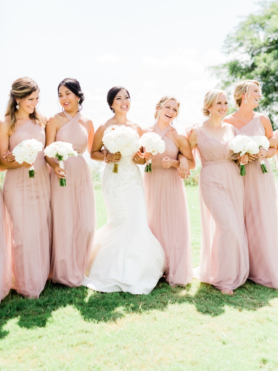 Elegant Black Tie Wedding in Blush and White