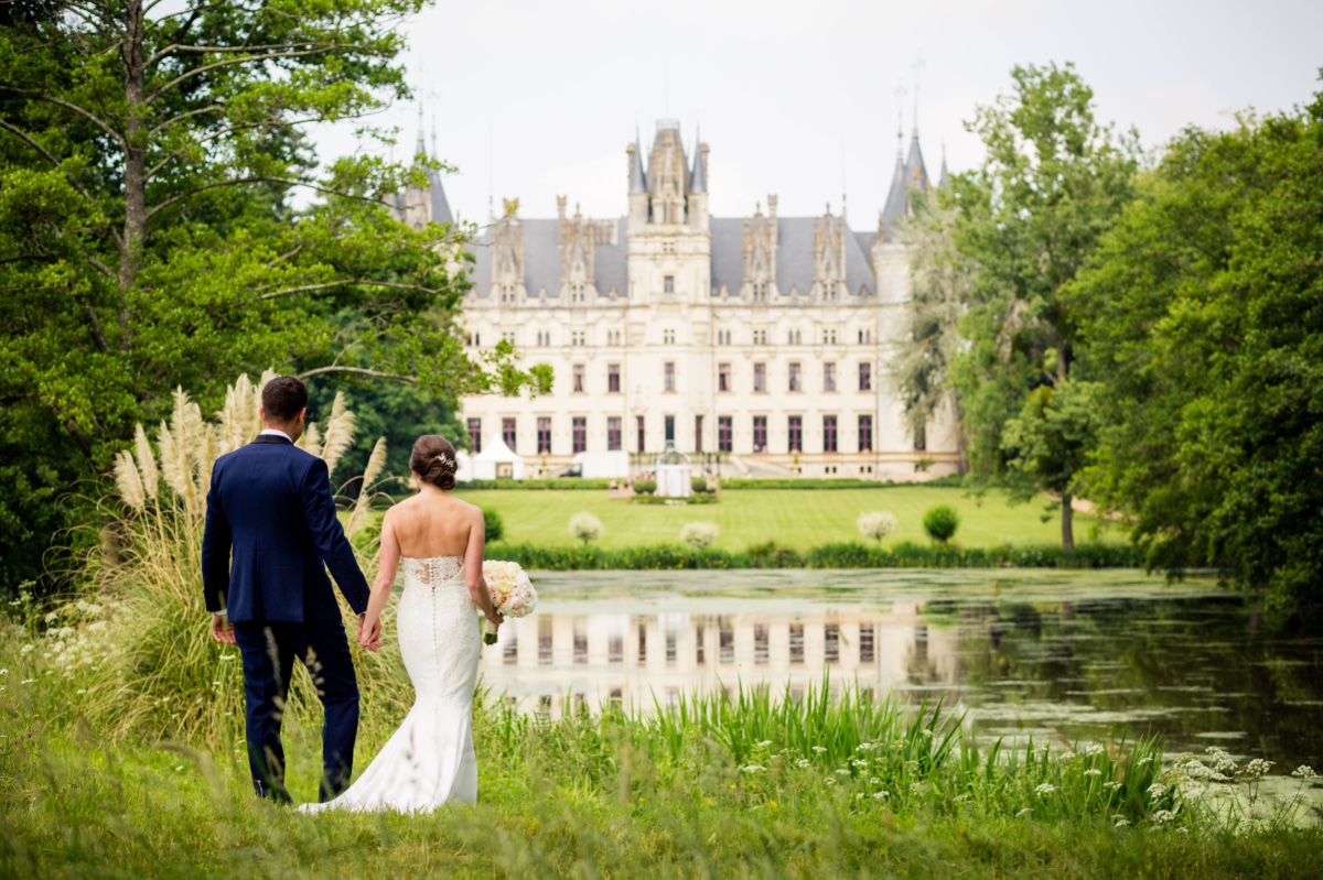a wedding at Chateau Challain