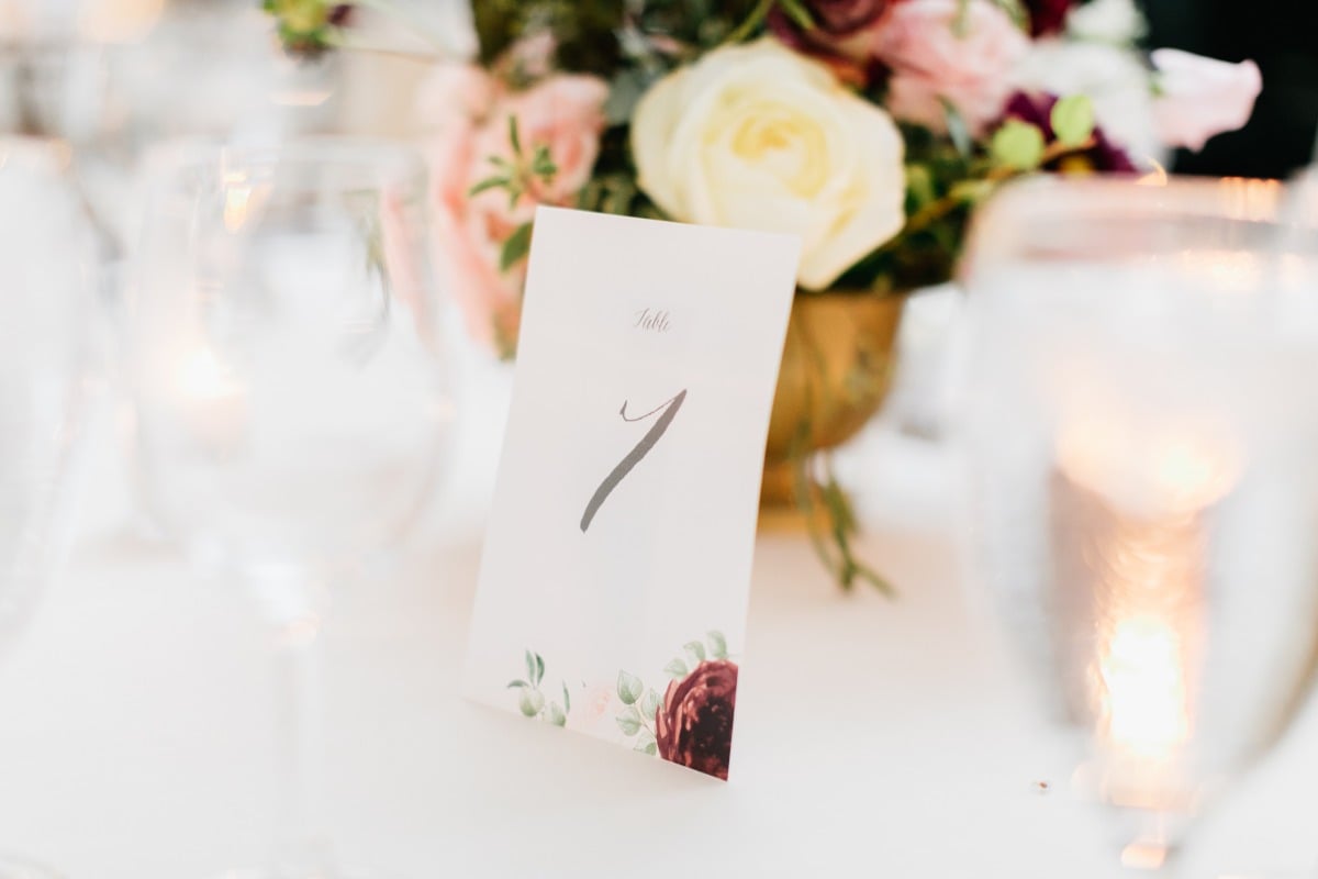 Paper table numbers