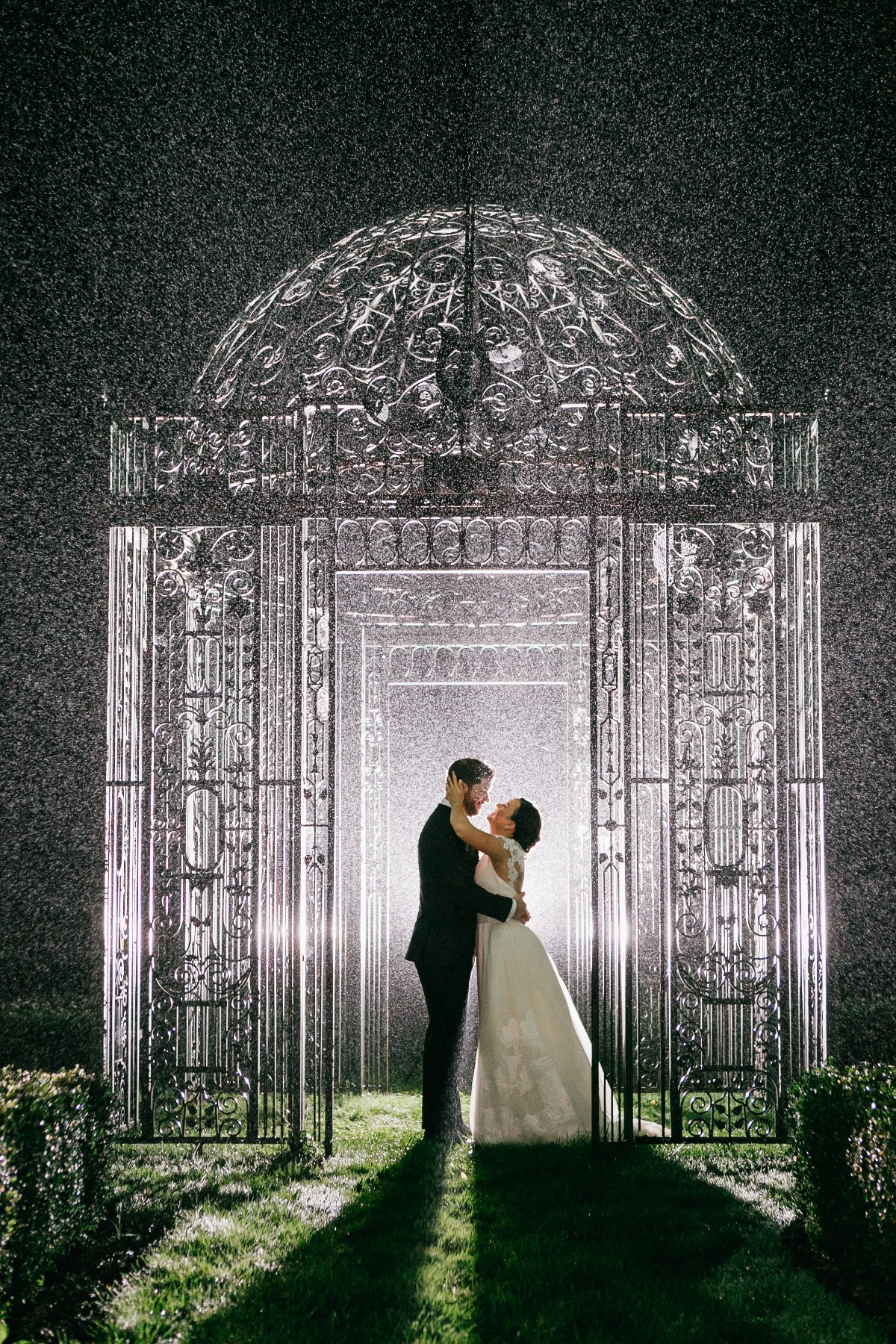Wedding in the rain