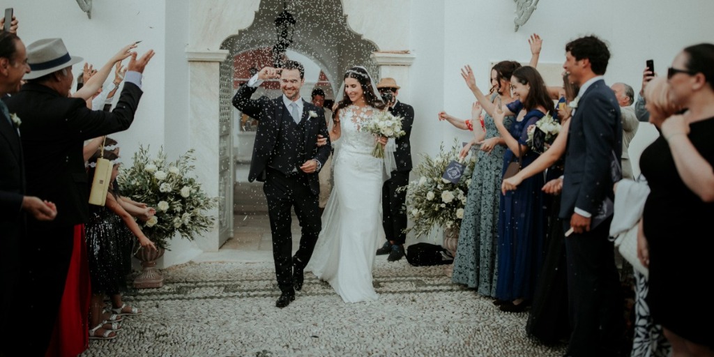 Traditional Greek Island Wedding in Navy and White