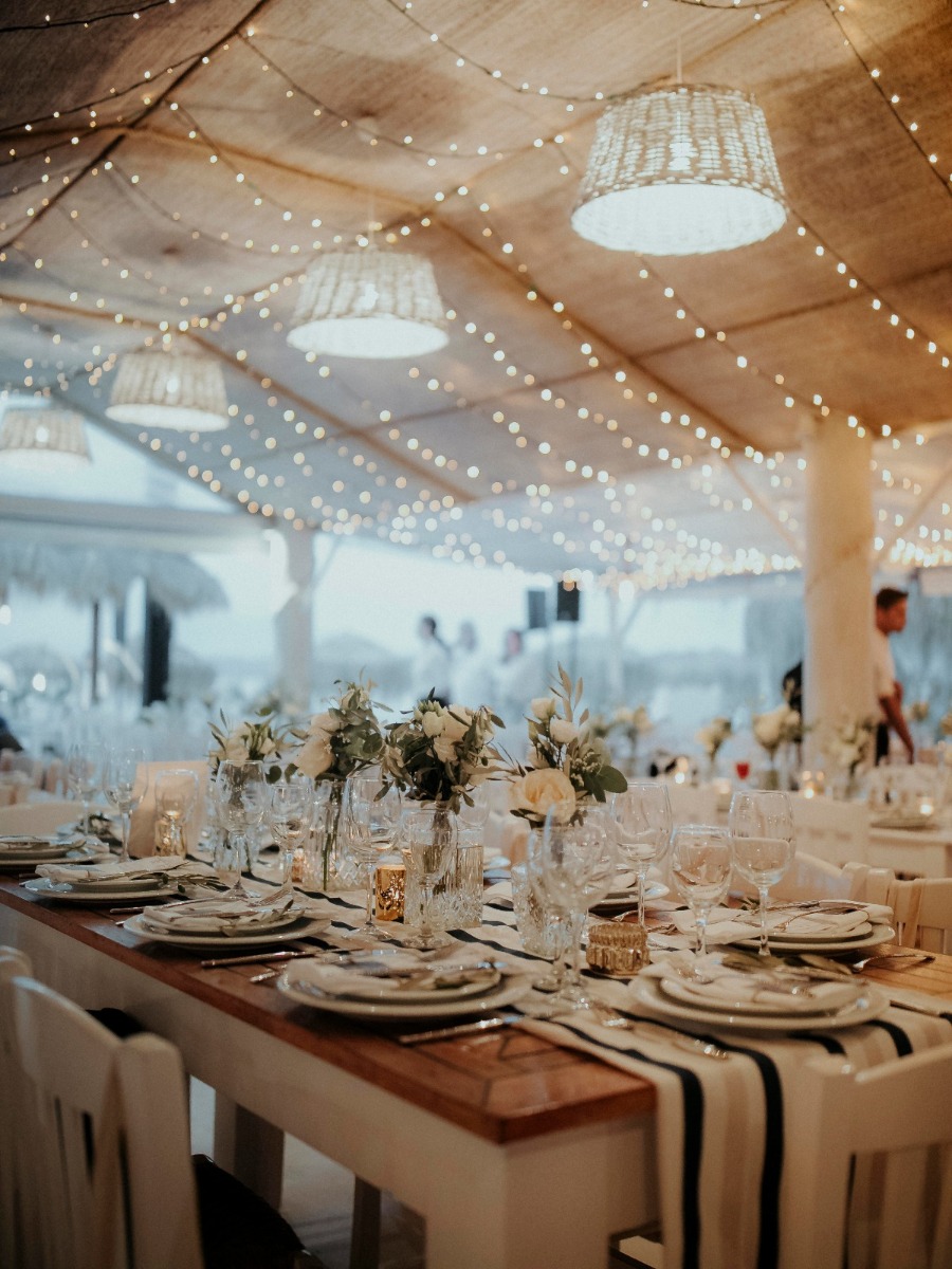 Traditional Greek Island Wedding in Navy and White