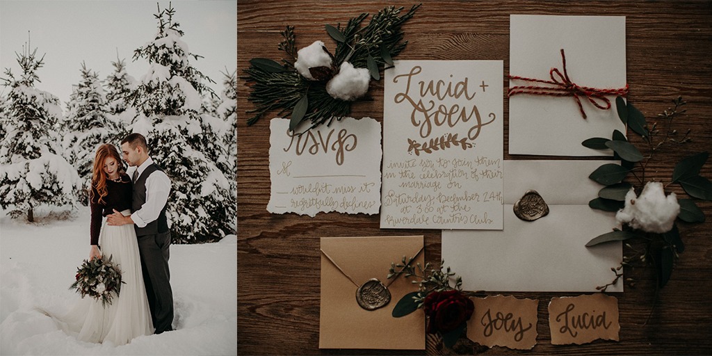 Happy Holidays Lets Get Cozy Winter Wedding Ideas