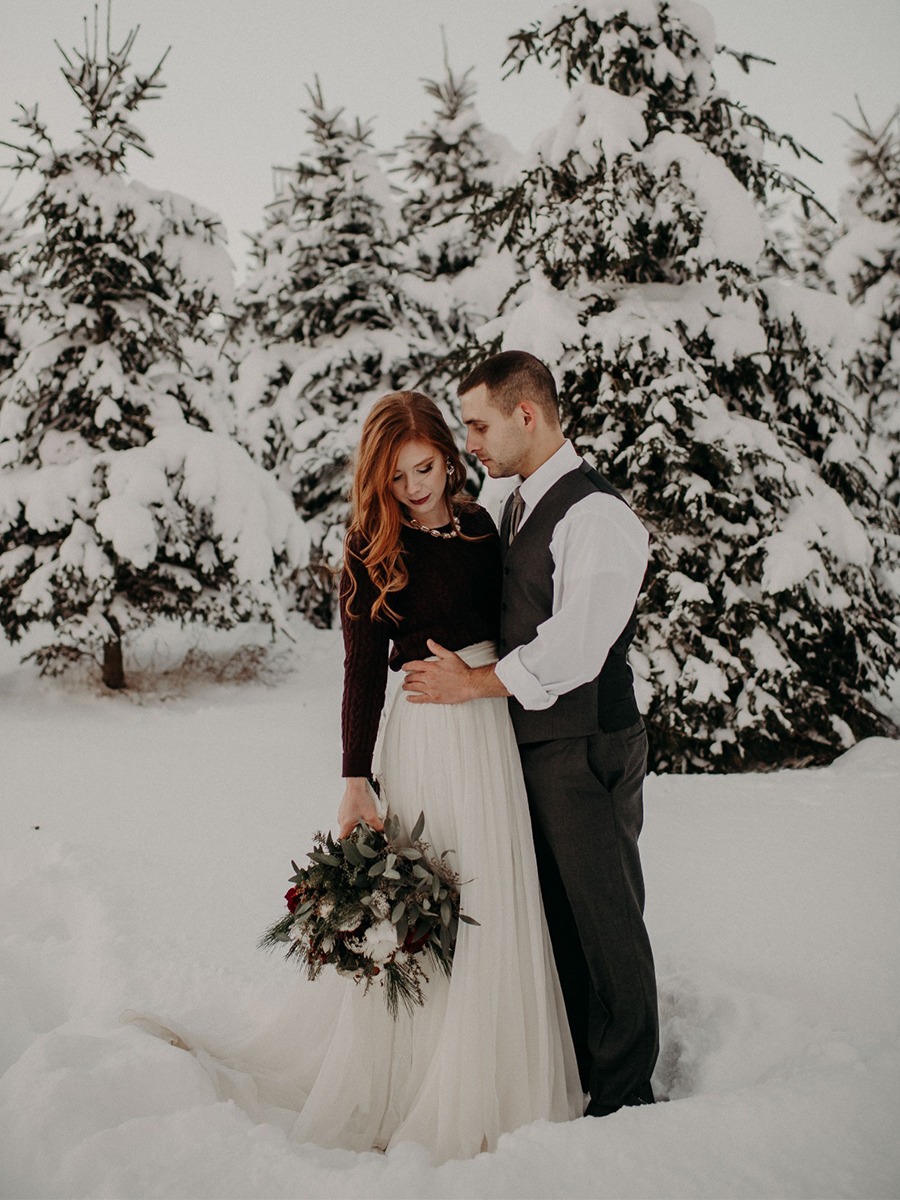 Happy Holidays Lets Get Cozy Winter Wedding Ideas