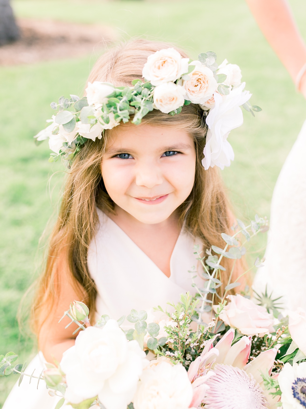 Flower girl with flower crown