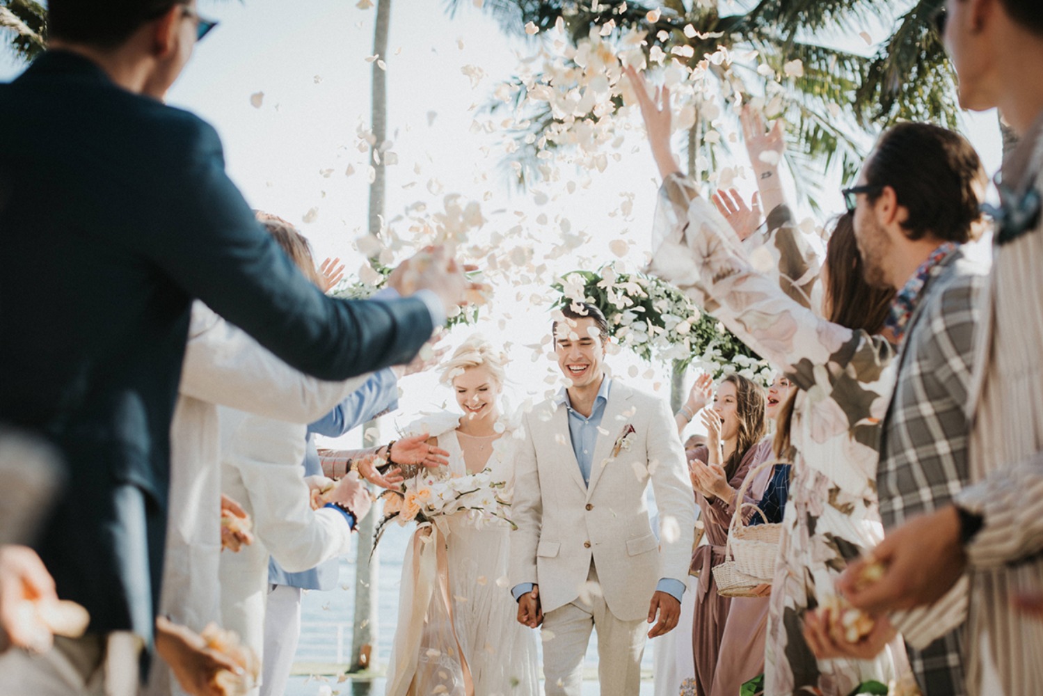 Flower toss!