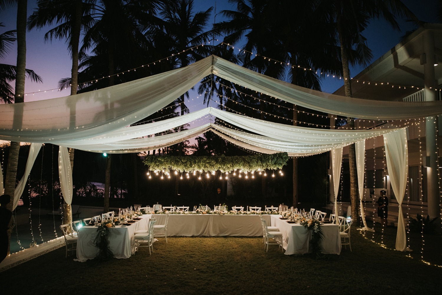 gorgeous tent reception in Bali