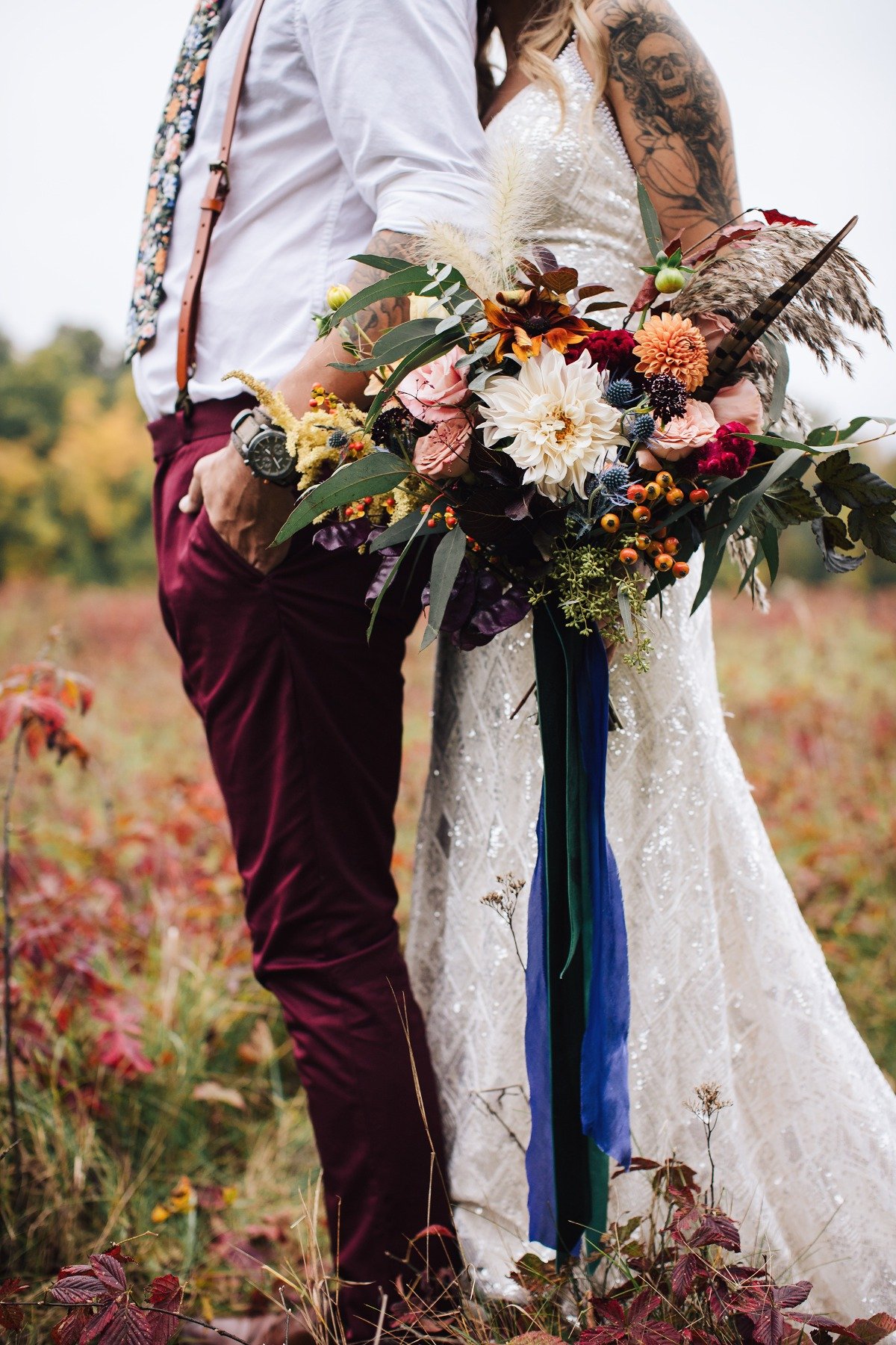 A Dreamy Fall Bohemian Wedding In Michigan