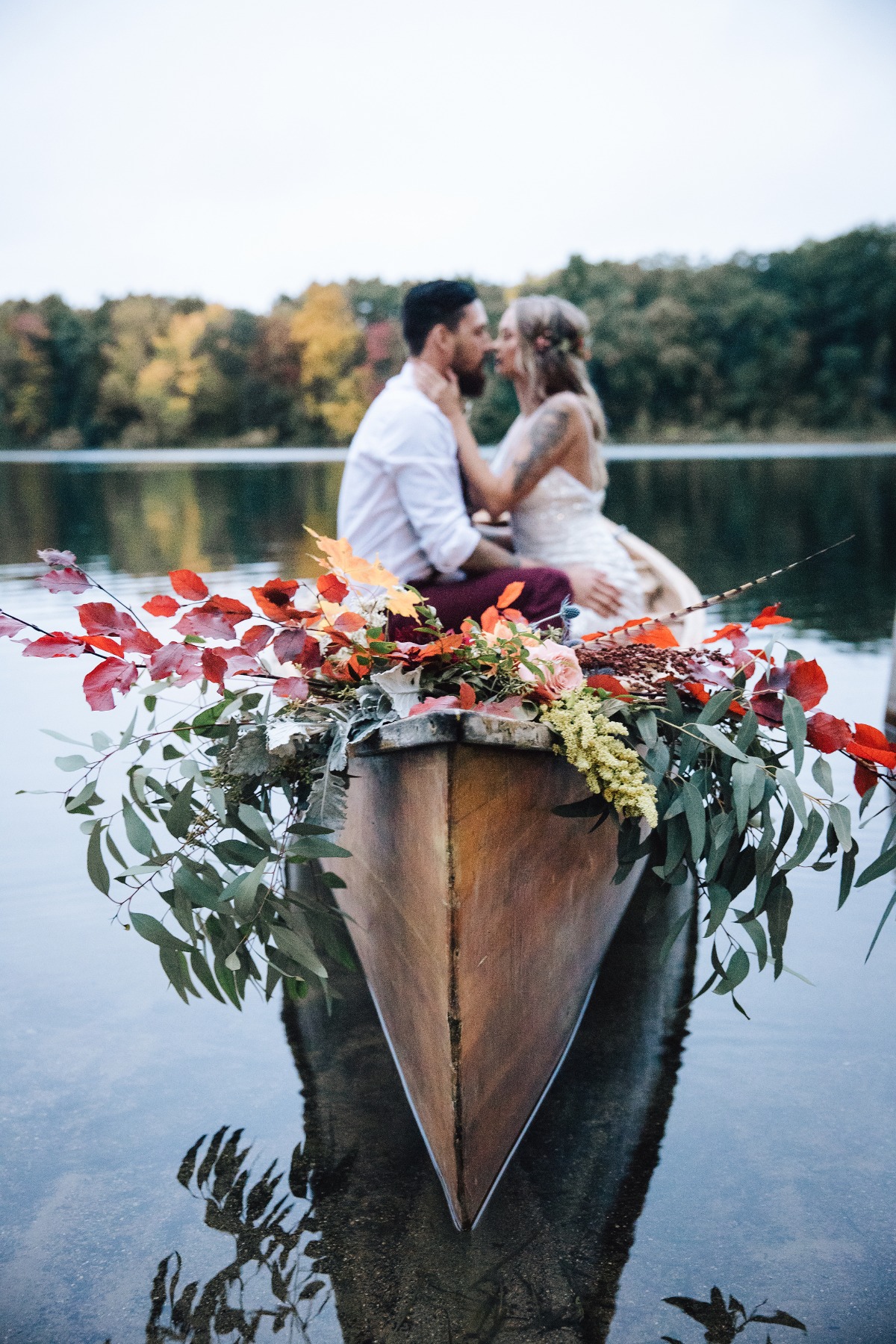 wedding canoe