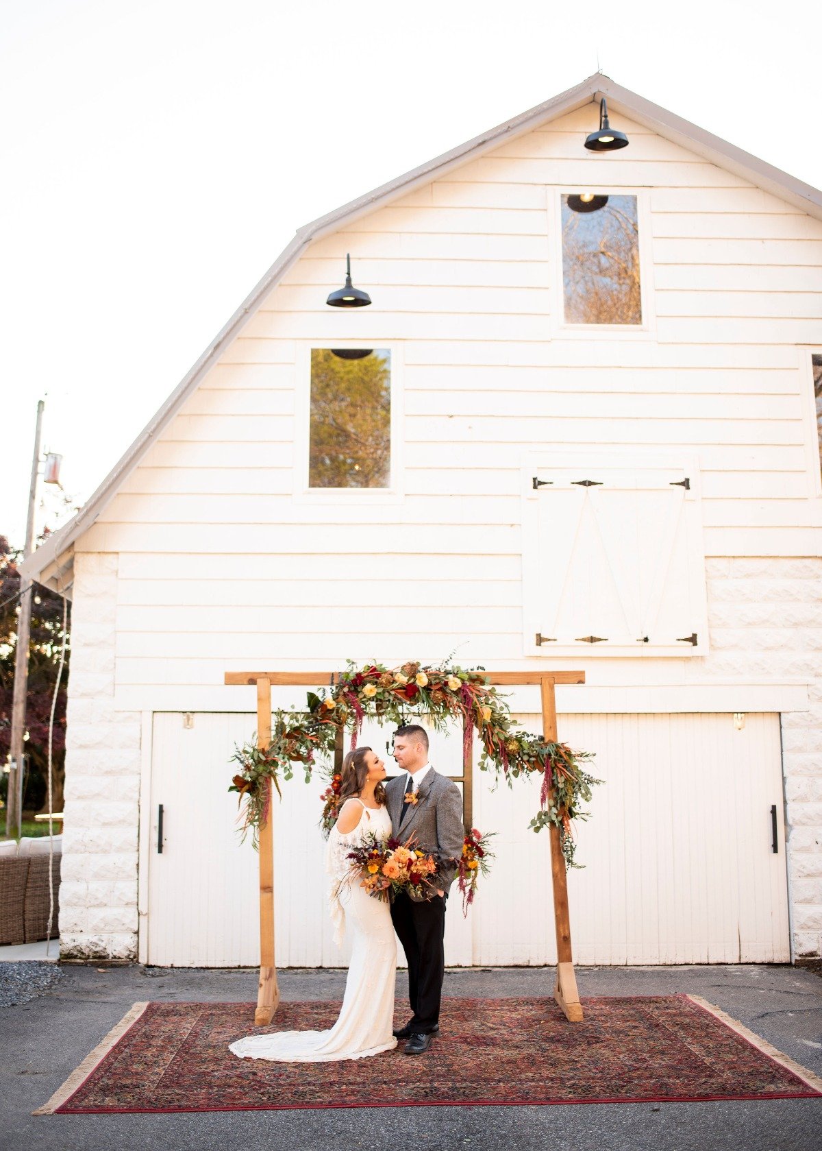 Fall barn wedding inspiration