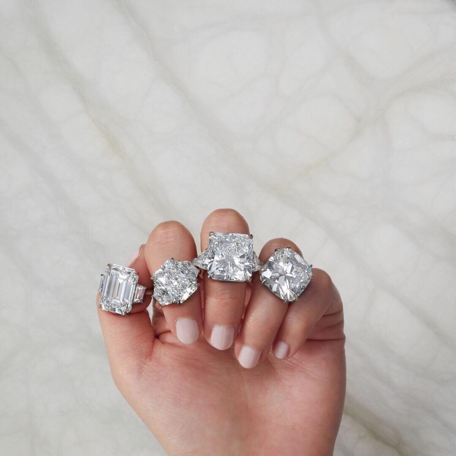 Kwiat Diamond Platinum Engagement Rings Large