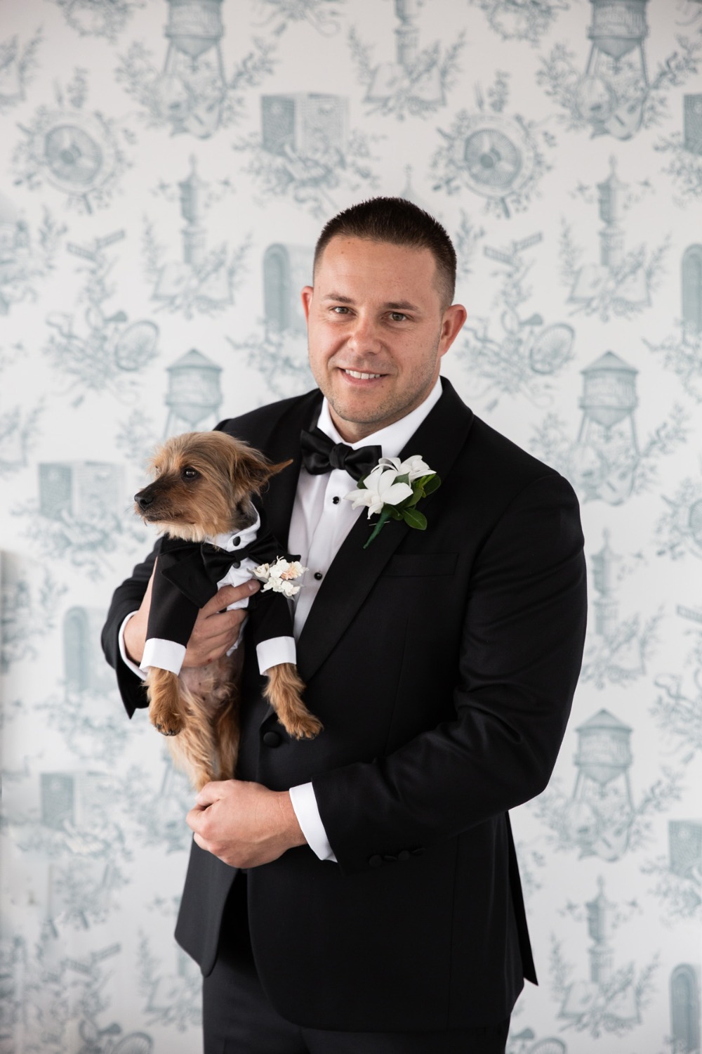 groom and best dog