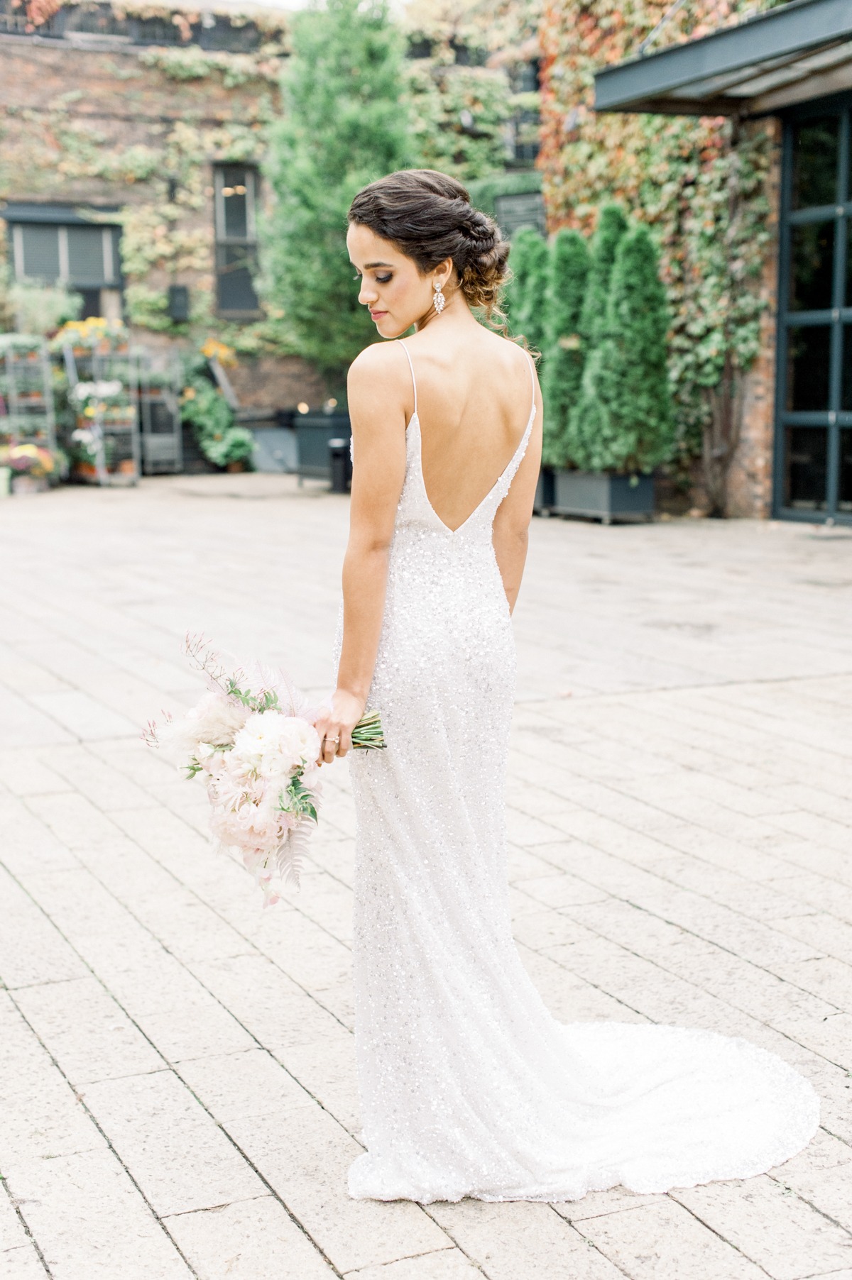 Theia Couture sparkly wedding dress