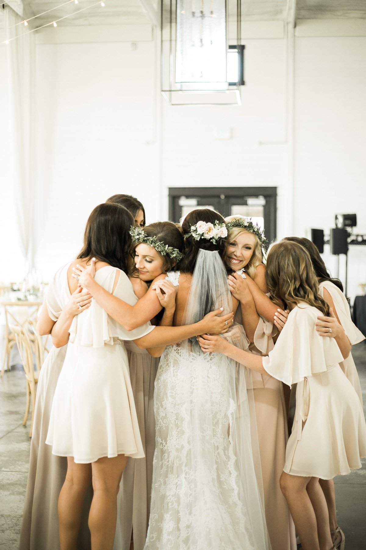 Bridesmaid hug