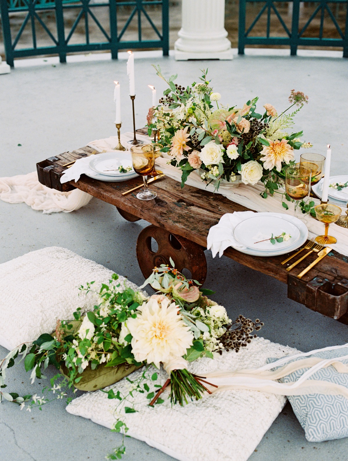 Rustic chic tablescape