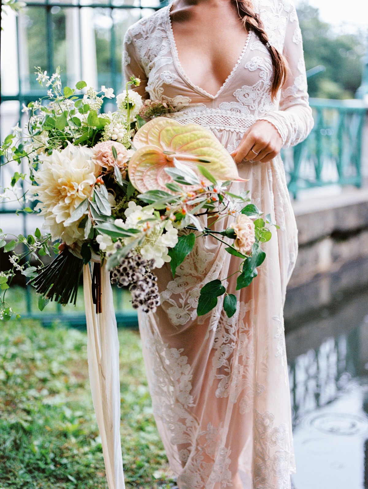 Blush wedding dress by Free People