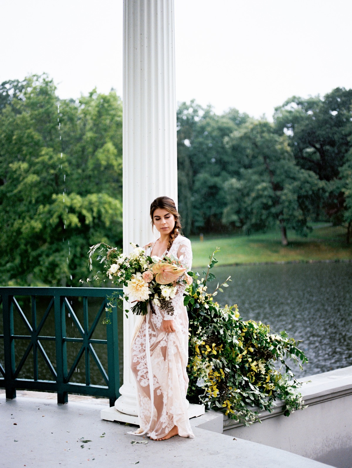 Romantic bridal look
